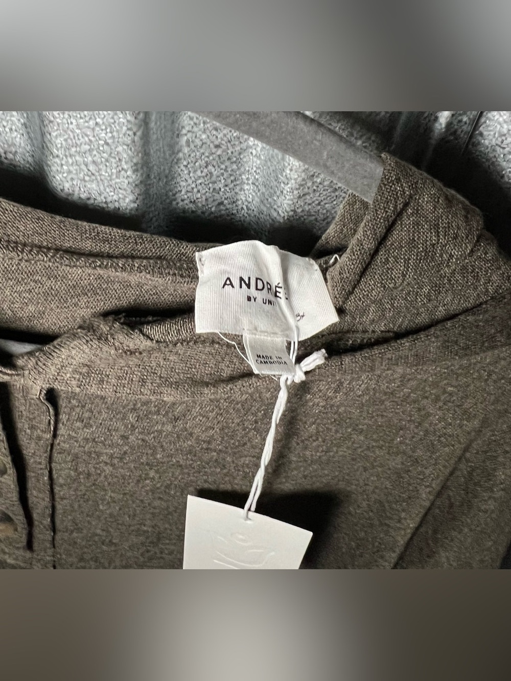 Andre by Unit Knit Hoodie with Henley NWT 3X - Picture 2 of 4